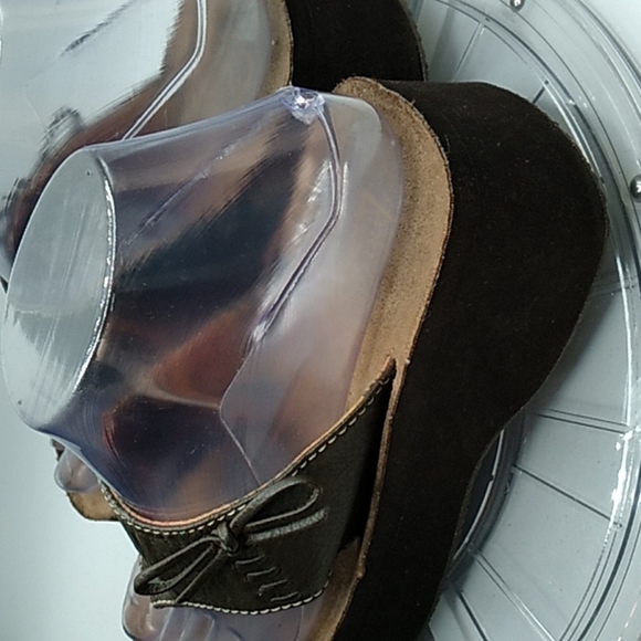 Vintage 1990s Y2K chunky square toe shoes 6M - Picture 4 of 10